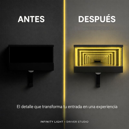 colgador de llaves con efecto infinito