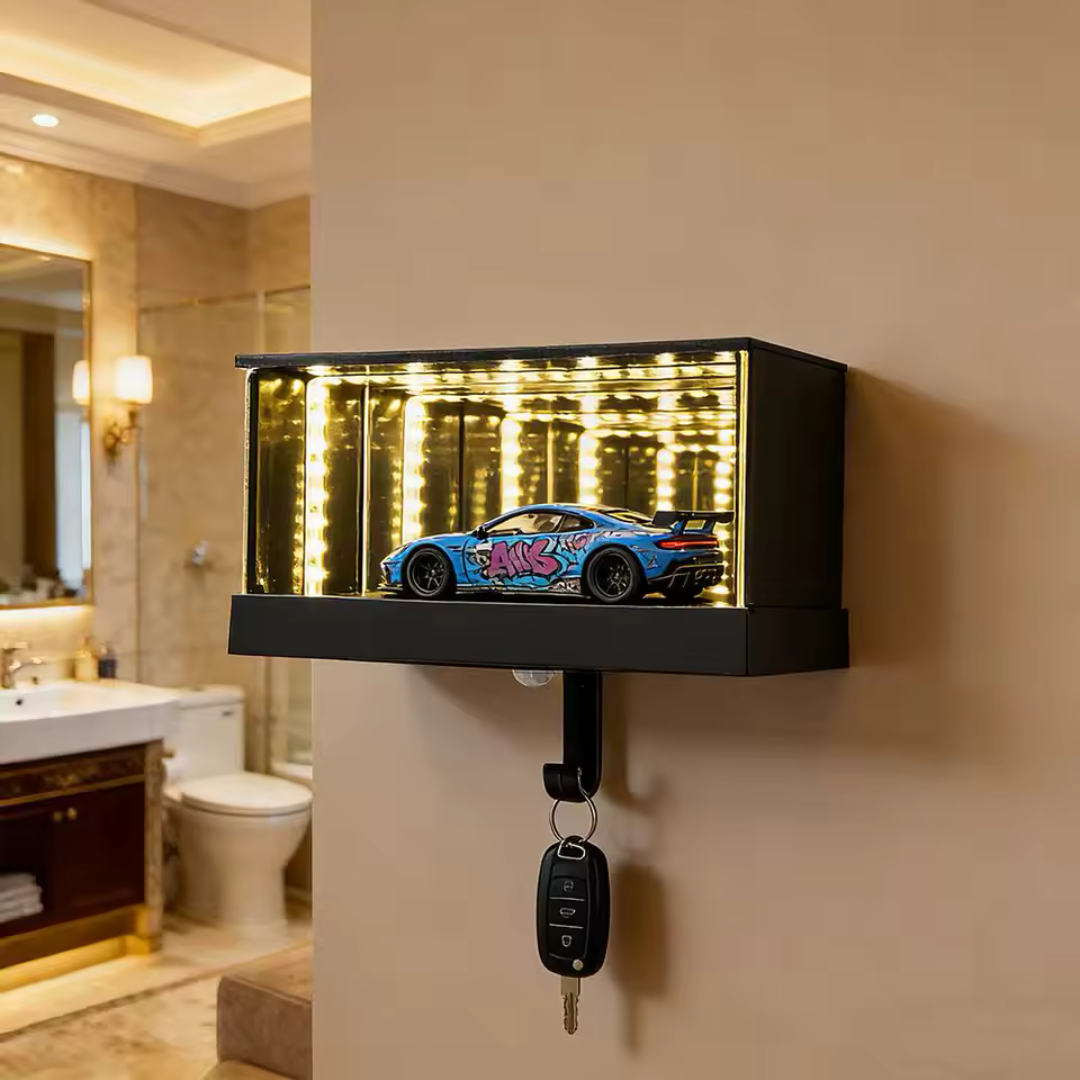 colgador de llaves con efecto infinito